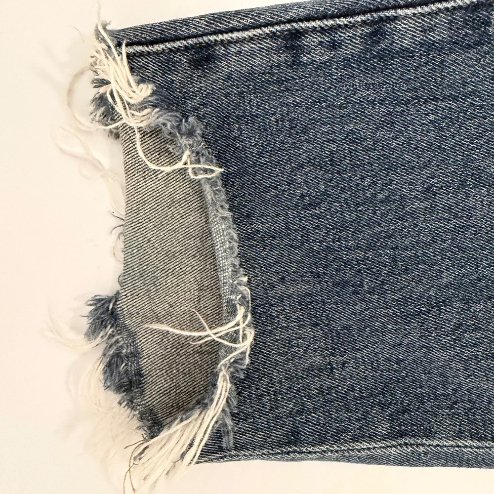 Frame Le Nouveau Straight Leg Raw Hem Jeans Women’s Sz 28 Medium Wash - Picture 10 of 11